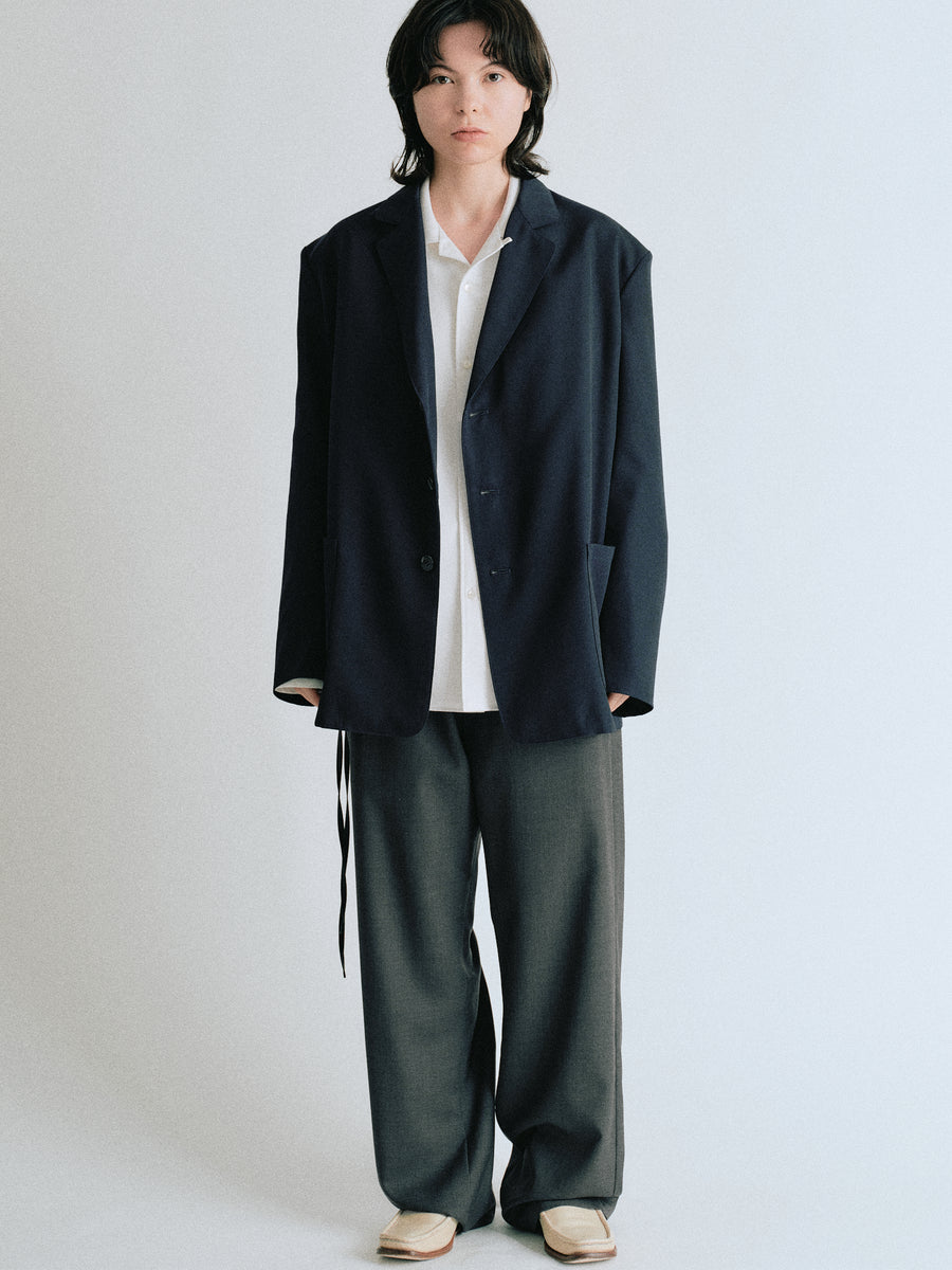 Wool Gabardine Tailored Jacket - OLD FOLK HOUSE Official Website