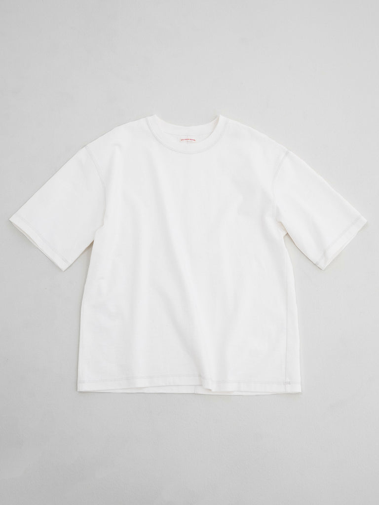 OLD FOLK HOUSE ホワイト リラックスフィット Tシャツ