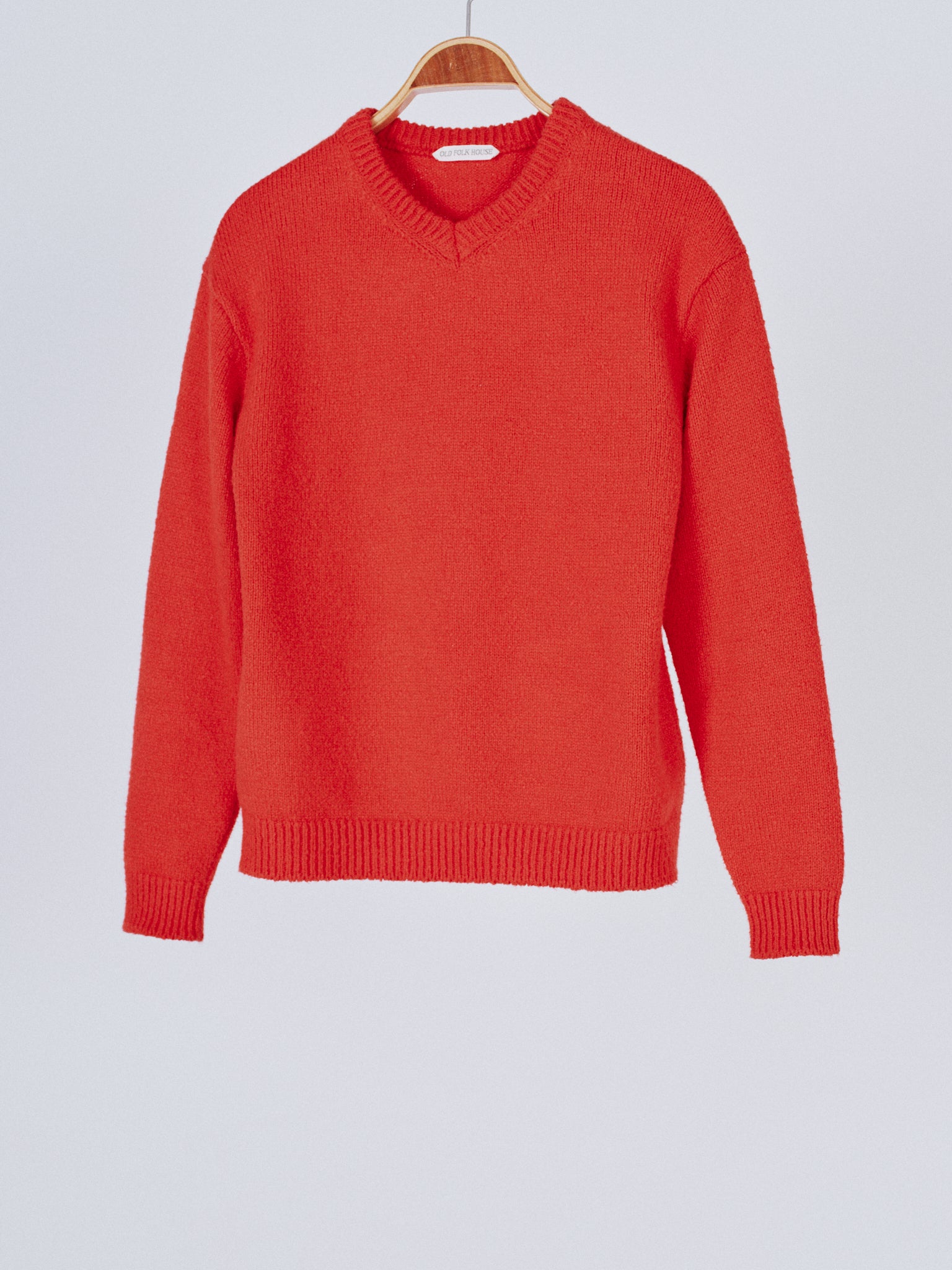 Cotton V-Neck Sweater – OLD FOLK HOUSE