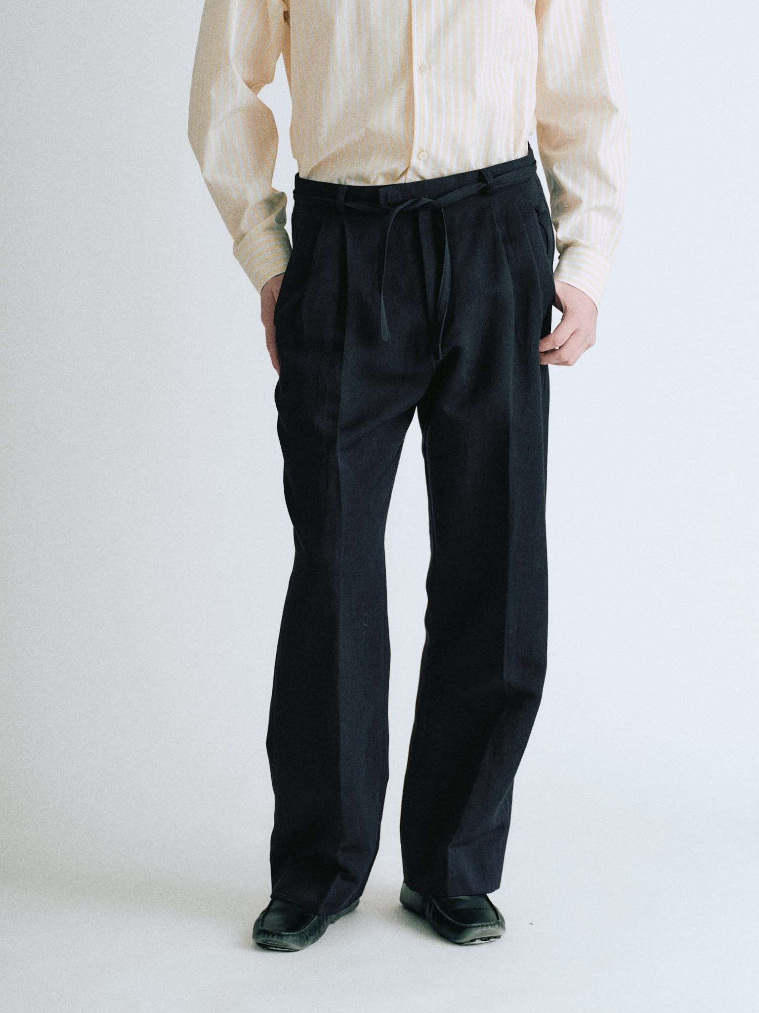 Wool & Linen Trousers - OLD FOLK HOUSE Official Website