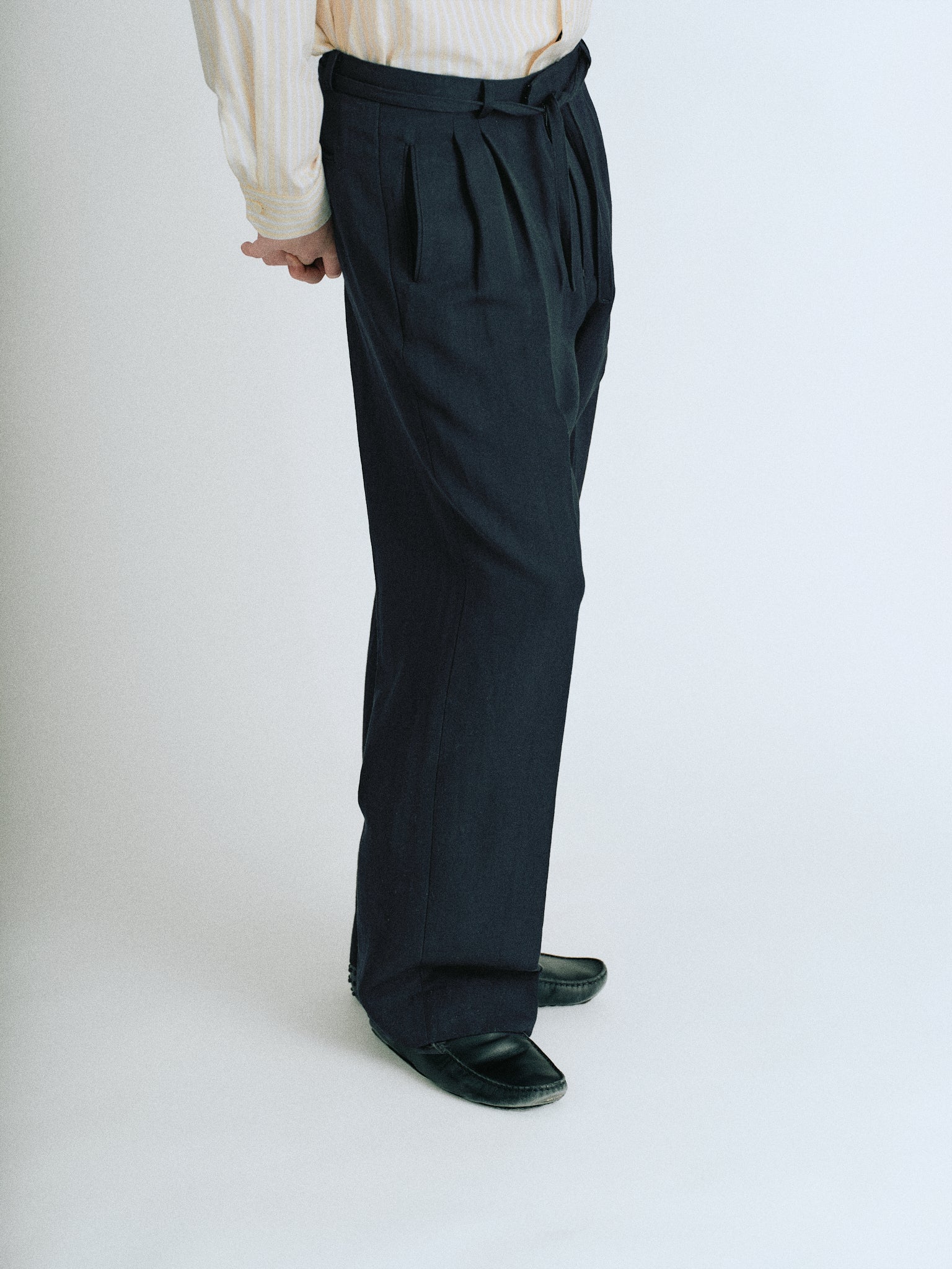 Wool & Linen Trousers - OLD FOLK HOUSE Official Website