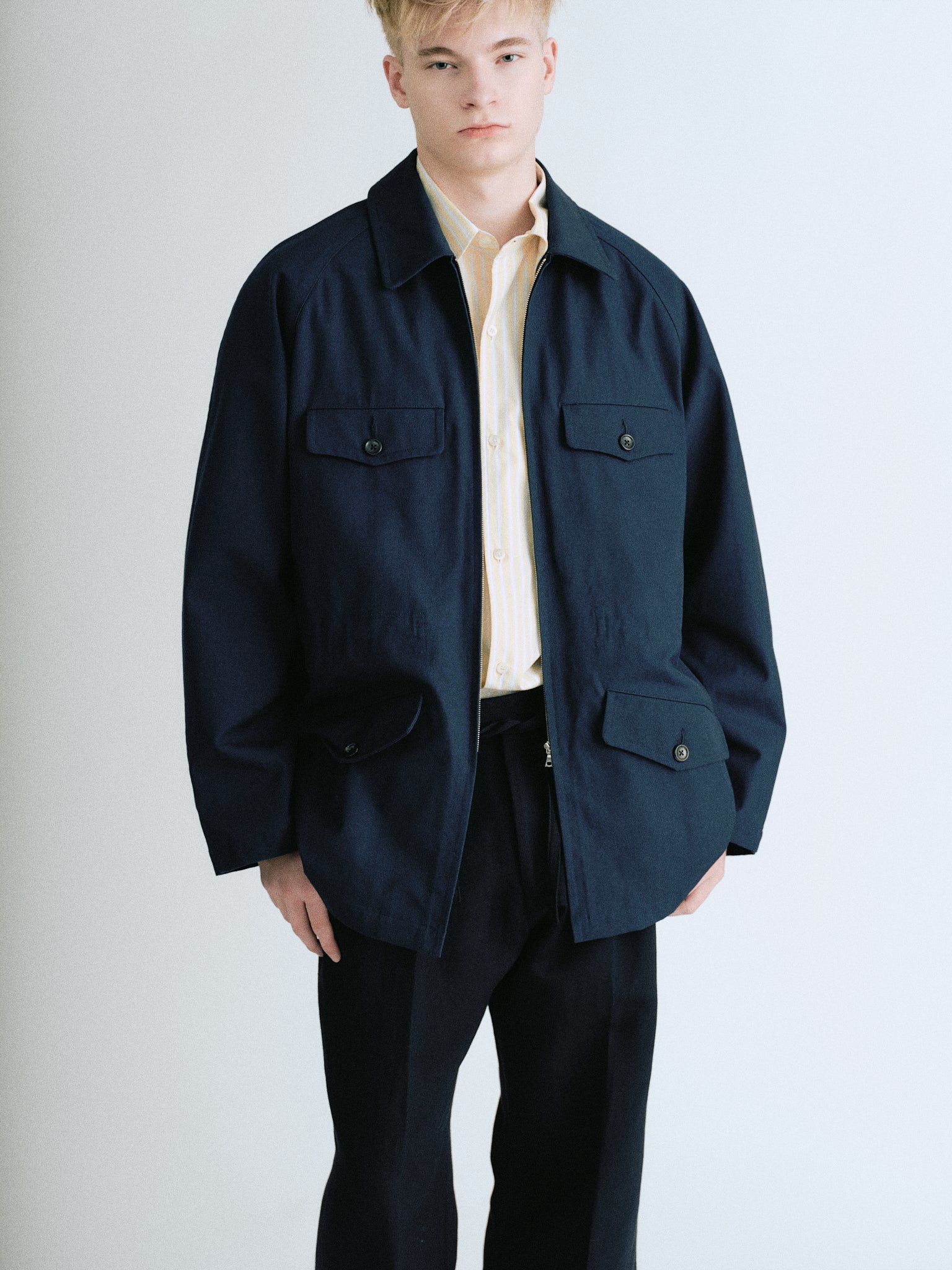 Hard Twist Cotton Hunting Jacket - OLD FOLK HOUSE Official Website