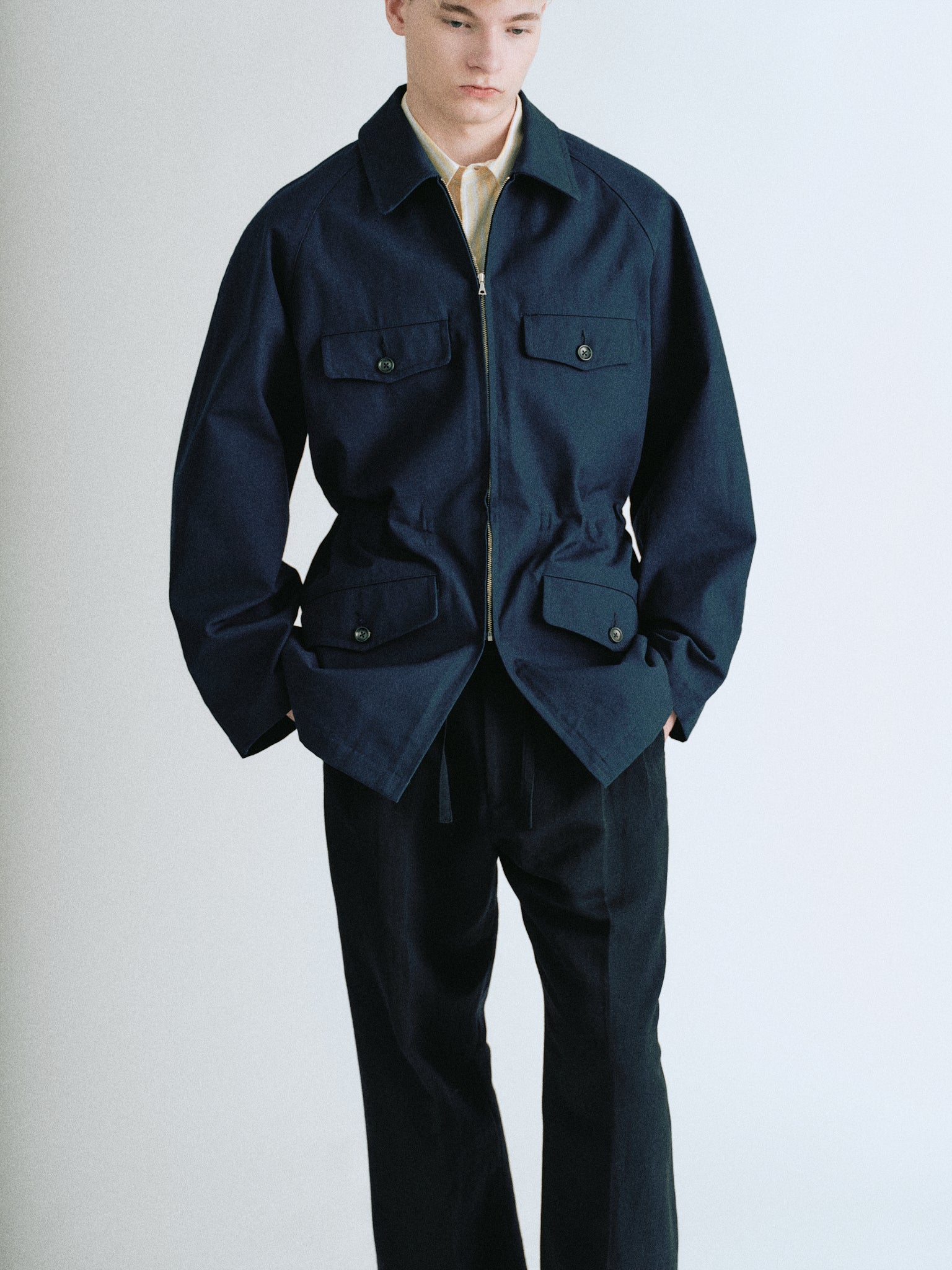 Hard Twist Cotton Hunting Jacket - OLD FOLK HOUSE Official Website