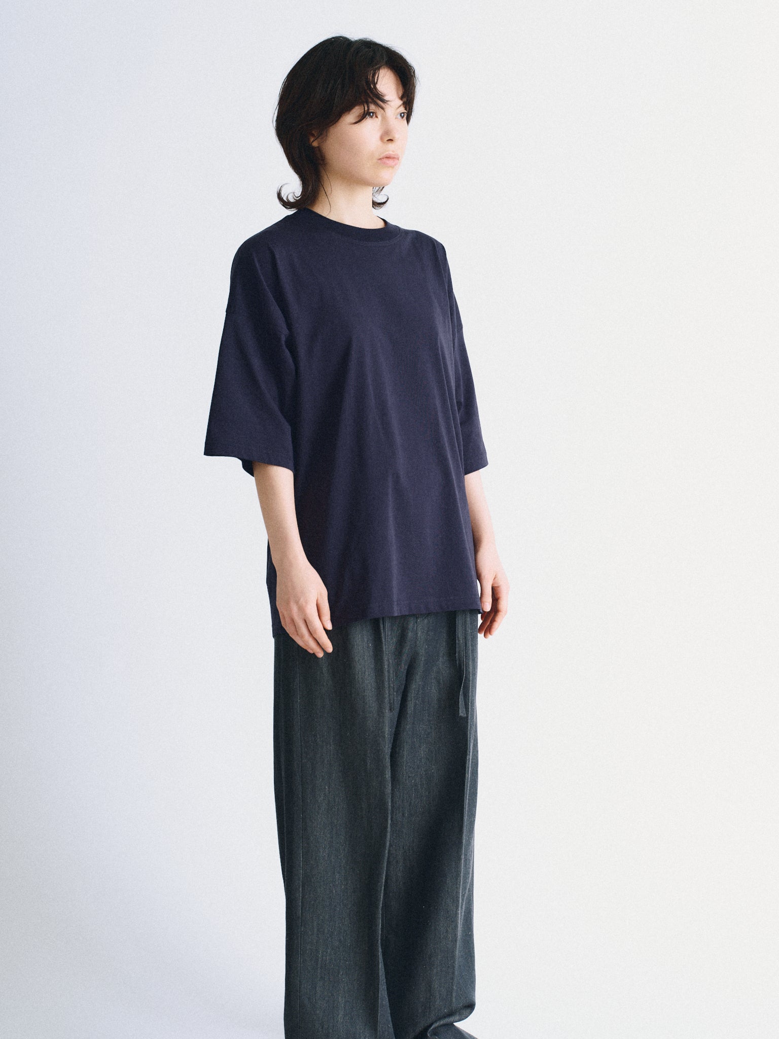 【lexn】OLD FOLK HOUSE tシャツ　ネイビー Relaxed T-shirt – OLD FOLK HOUSE