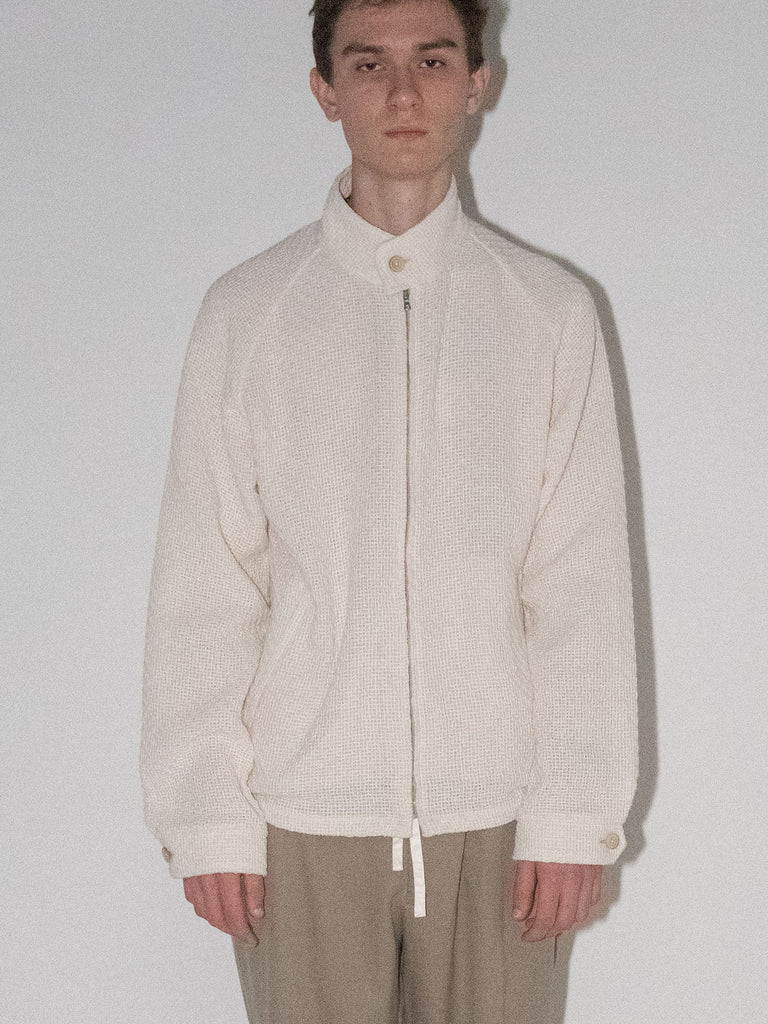 OLD FOLK HOUSE ホワイト リラックスフィット ブルゾン ジャケット