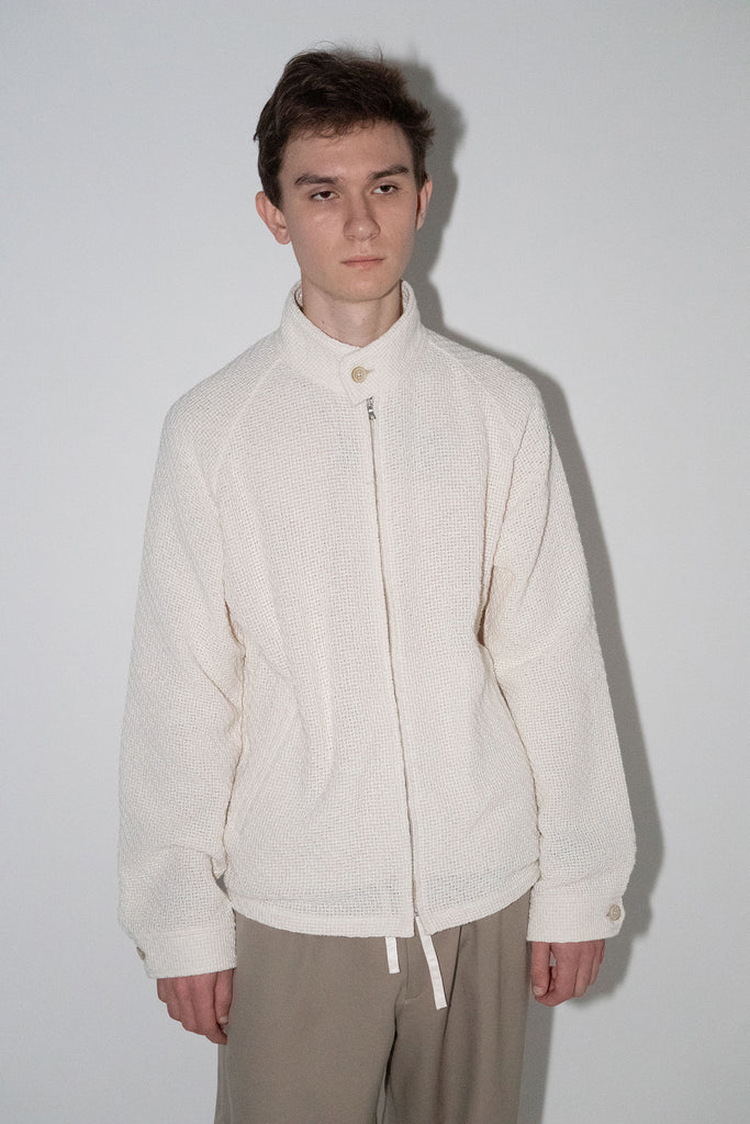 OLD FOLK HOUSE ホワイト リラックスフィット ブルゾン ジャケット