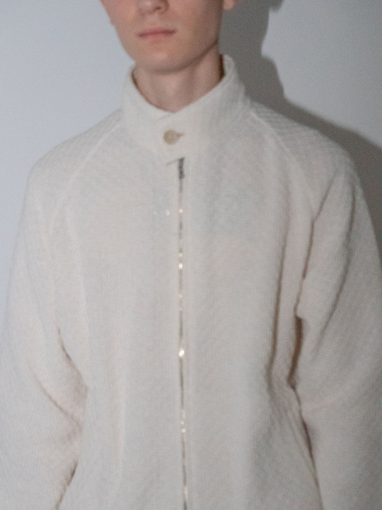 OLD FOLK HOUSE ホワイト リラックスフィット ブルゾン ジャケット