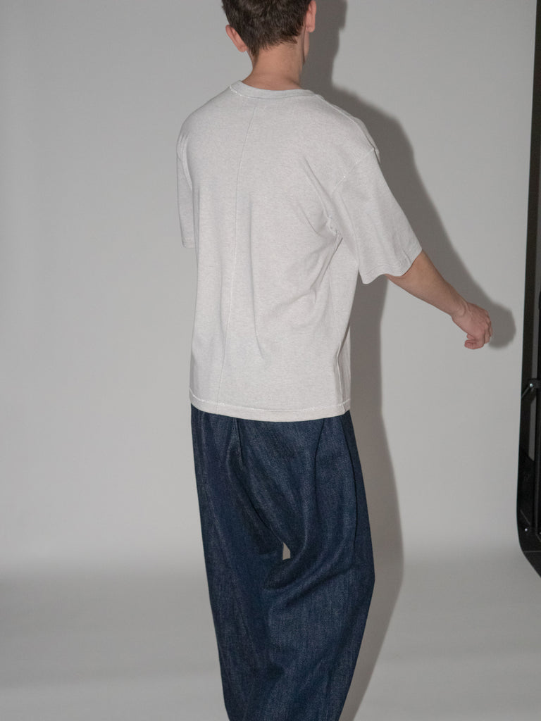 OLD FOLK HOUSE ネイビー リラックスフィット デニムパンツ