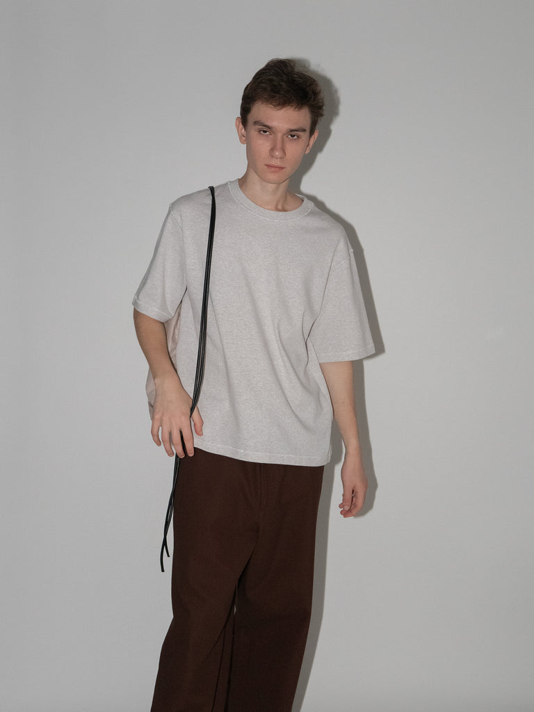 OLD FOLK HOUSE グレー リラックスフィット Tシャツ