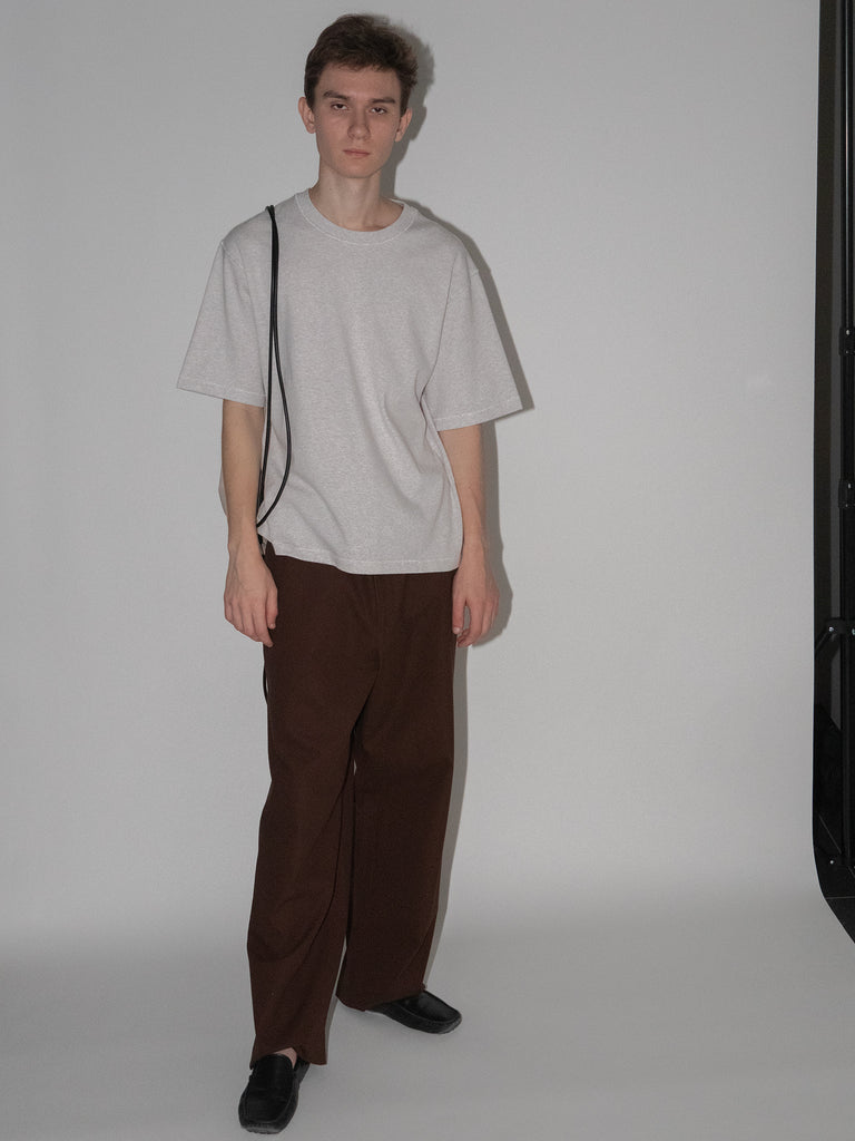 OLD FOLK HOUSE グレー リラックスフィット Tシャツ