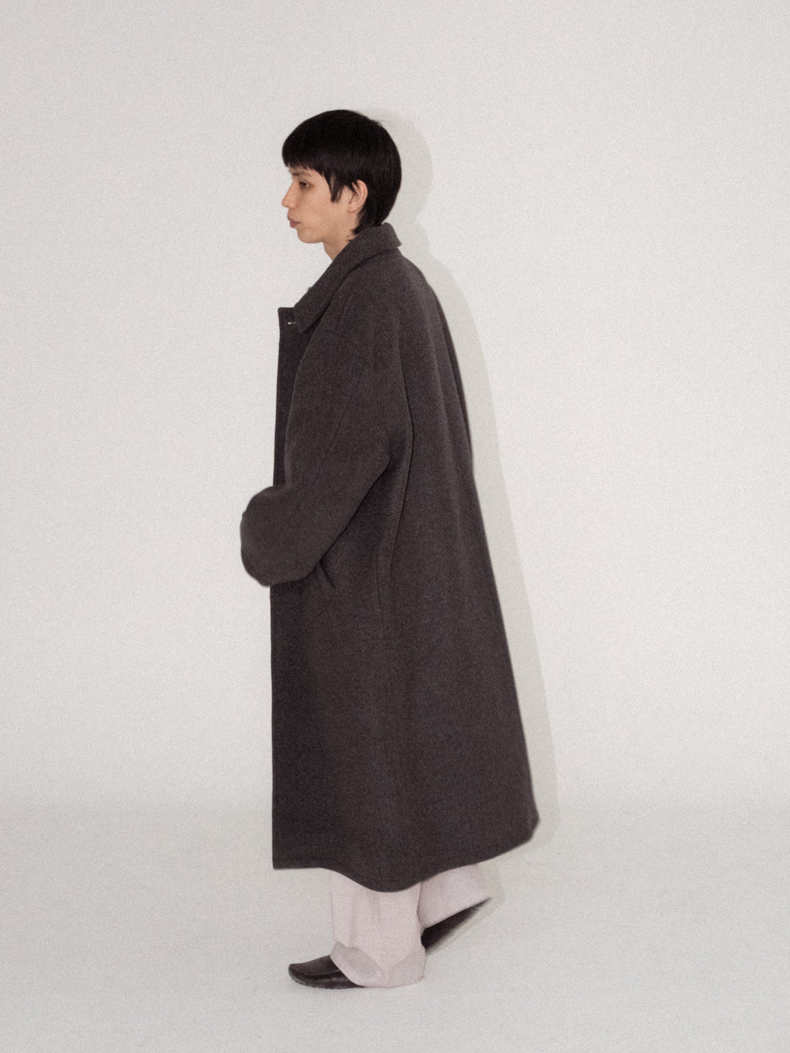 C*U様 OLD FOLK HOUSE ダークグレー　1 Virgin Wool Over Coat Dark Gray - OLD FOLK HOUSE Official Website