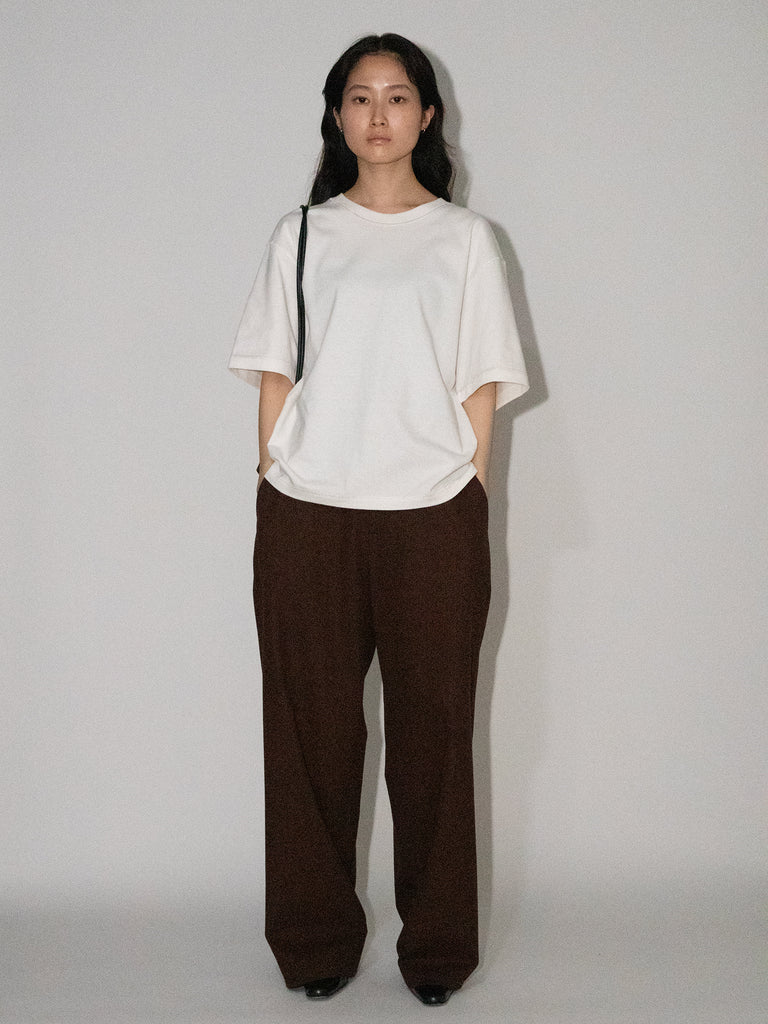OLD FOLK HOUSE ホワイト リラックスフィット Tシャツ
